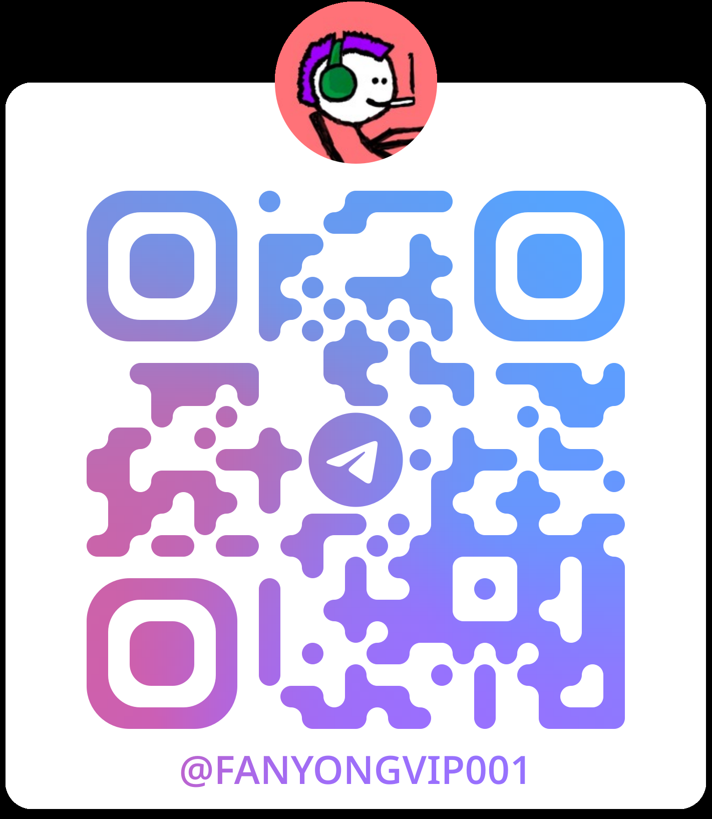 Telegram 客服小飞 QR